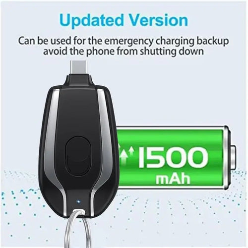 Mini Portable Power Bank Keychain